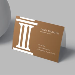 Folded Business Cards 13PT Enviro Uncoated